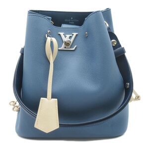 Louis Vuitton LockMe Bucket Shoulder Bag Leather Taurillon